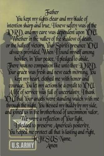 The Defender's Prayer Army Veteran's Journal