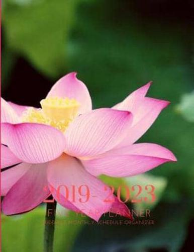 2019-2023 Five Year Planner Buddhist Goals Monthly Schedule Organizer