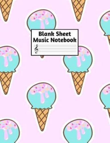 Blank Sheet Music Notebook