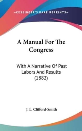 A Manual For The Congress
