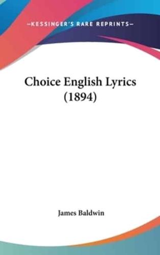 Choice English Lyrics (1894)