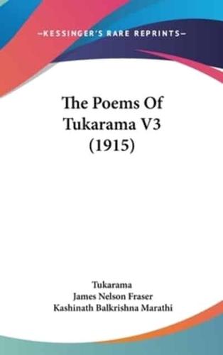 The Poems of Tukarama V3 (1915)