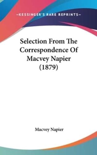 Selection from the Correspondence of Macvey Napier (1879)