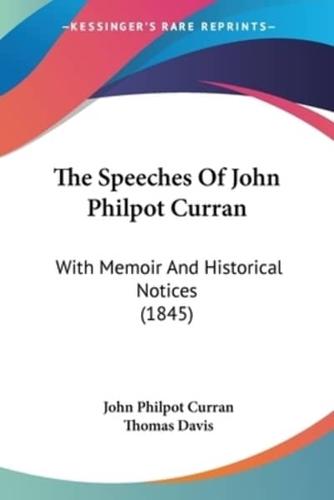 The Speeches Of John Philpot Curran
