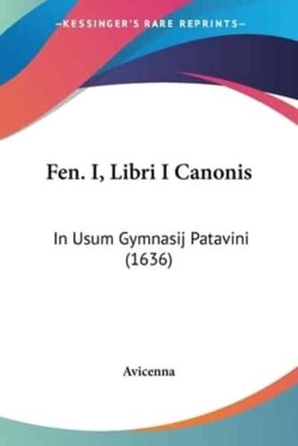 Fen. I, Libri I Canonis