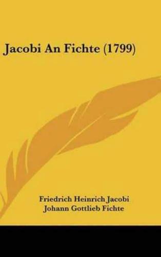 Jacobi An Fichte (1799)