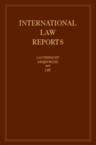 International Law Reports. Volume 154