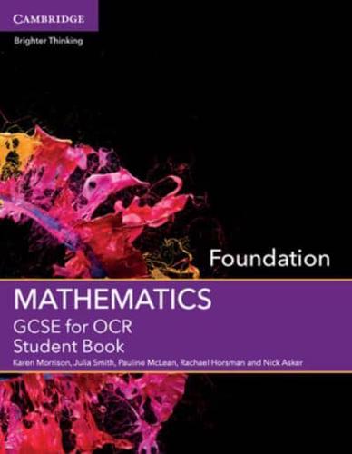 GCSE Mathematics for OCR. Foundation Student Book