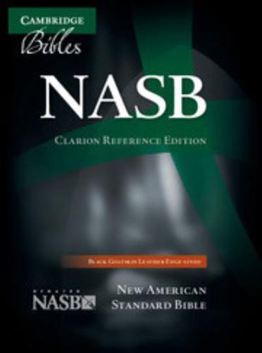 NASB Clarion Reference Bible, Black Edge-Lined Goatskin Leather, NS486:XE