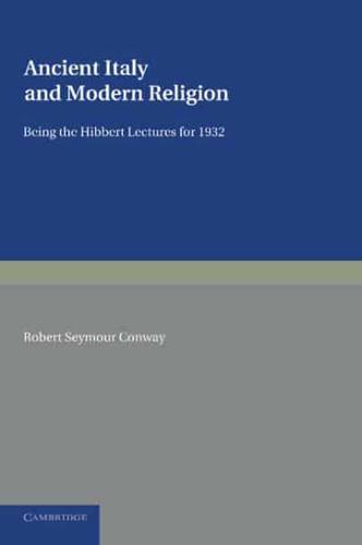 Ancient Italy and Modern Religion. Volume 1