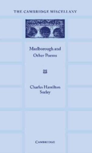 Marlborough and Other Poems