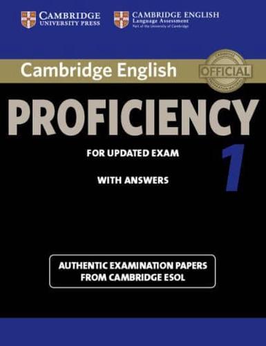 Cambridge English Proficiency 1 for Updated Exam Student's Book With Answers