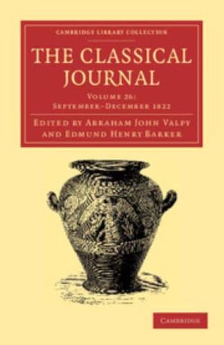 September-December 1822. The Classical Journal
