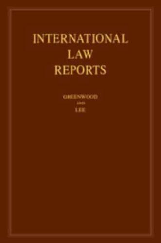 International Law Reports. Volume 188