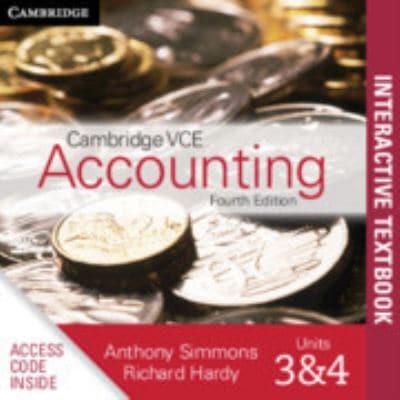 Cambridge VCE Accounting Units 3&4 Digital Card
