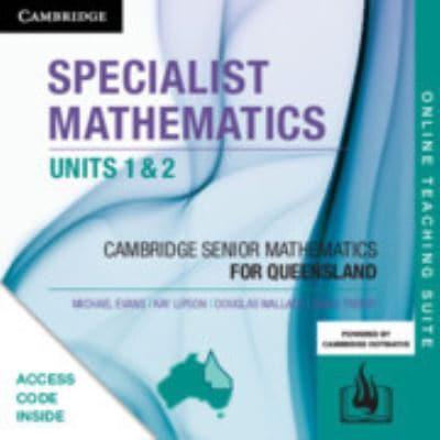 CSM QLD Specialist Mathematics Units 1 and 2 Online Teaching Suite (Card)