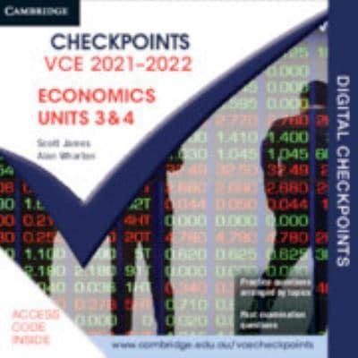 Cambridge Checkpoints VCE Economics Units 3&4 2021-2022 Digital Card