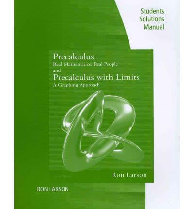 Precalculus and Precalculus with Limits Students Solutions Manua