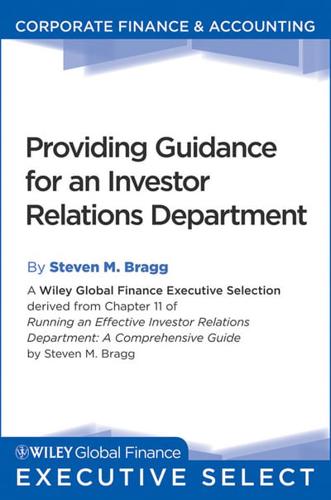 Providing Guidance for an Investor Relations Department
