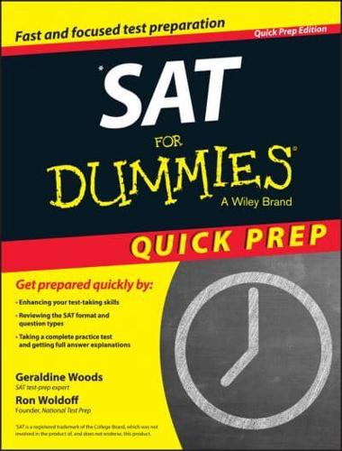 SAT for Dummies Quick Prep Edition