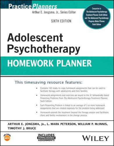 Adolescent Psychotherapy Homework Planner