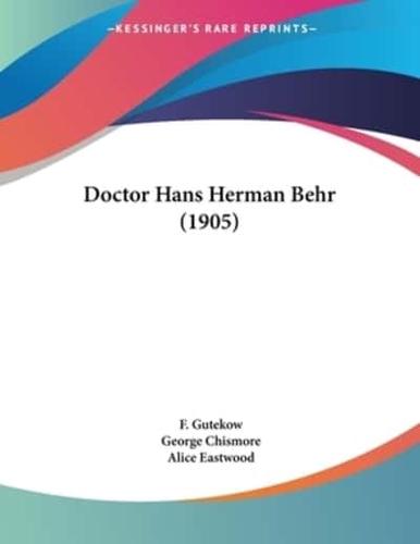 Doctor Hans Herman Behr (1905)