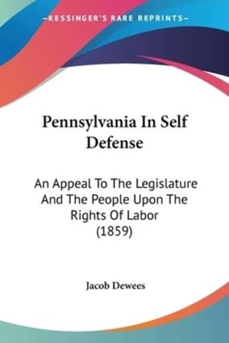Pennsylvania In Self Defense