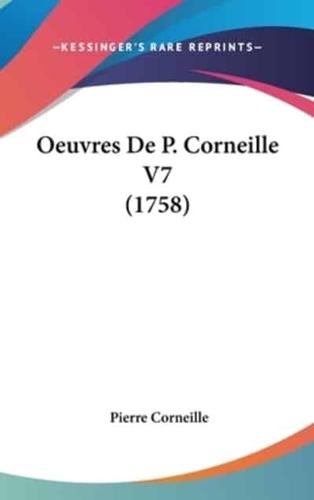 Oeuvres De P. Corneille V7 (1758)