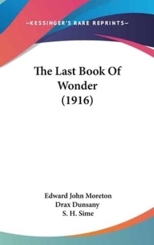 The Last Book Of Wonder (1916)