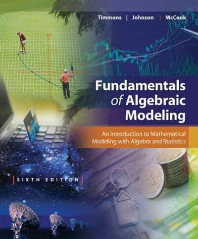 Fundamentals of Algebraic Modeling