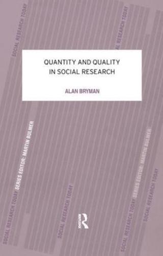 Quantity and Quality in Social Research