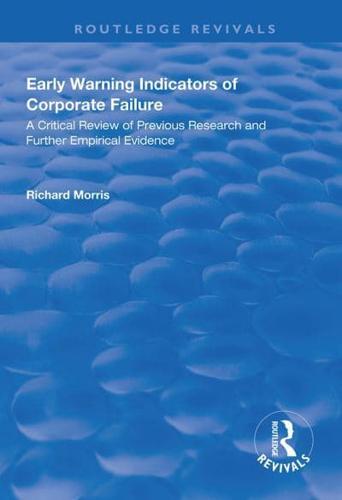 Early Warning Indicators of Corporate Failure