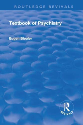 Revival: Textbook of Psychiatry (1924)