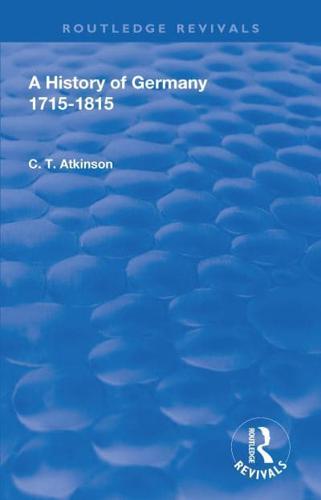 A History of Germany 1715-1815
