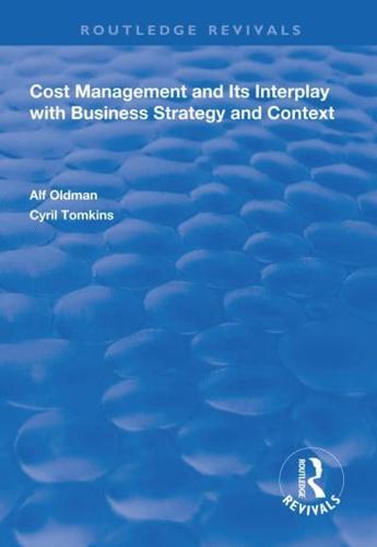 Cost Management and Its Interplay With Business Strategy and Context