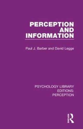 Psychology Library Editions - Perception