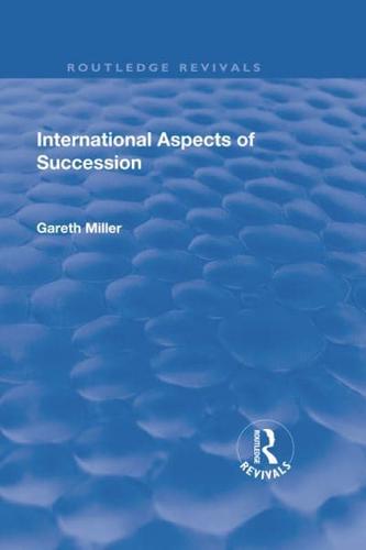 International Aspects of Succession