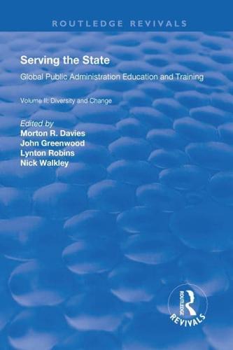 Serving the State Volume II Diversity and Change