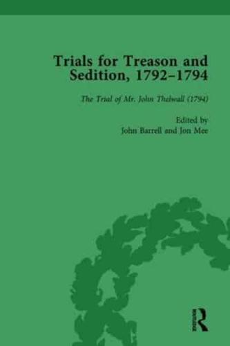 Trials for Treason and Sedition, 1792-1794, Part II Vol 8