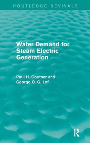 Water Demand for Steam Electric Generation