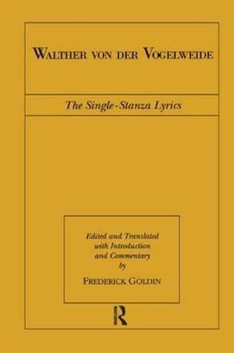 Walther von der Vogelweide: The Single-Stanza Lyrics