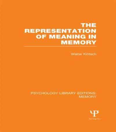 The Representation of Meaning in Memory (PLE: Memory)