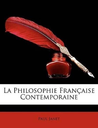 La Philosophie Franaise Contemporaine