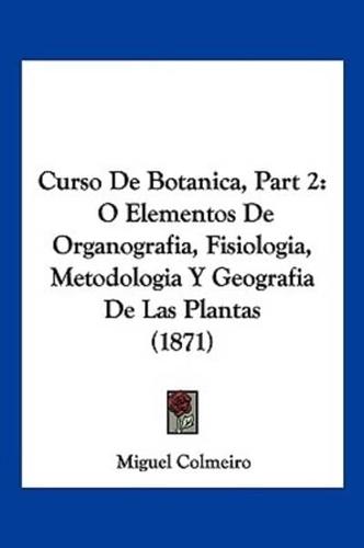 Curso De Botanica, Part 2