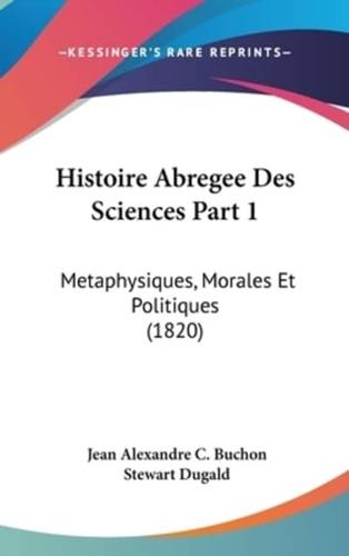 Histoire Abregee Des Sciences Part 1