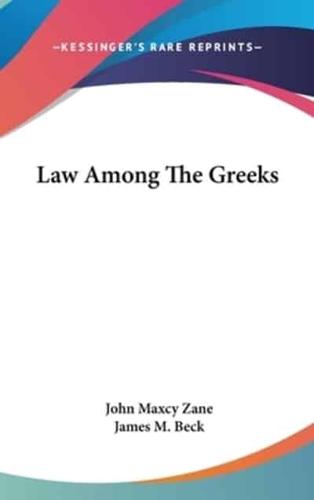 Law Among The Greeks