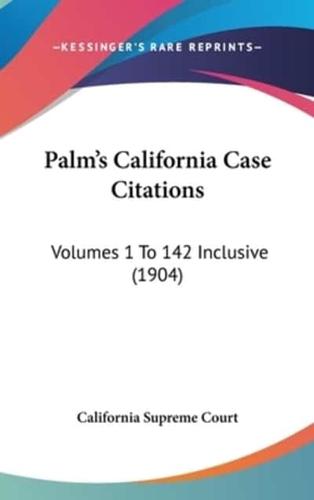 Palm's California Case Citations