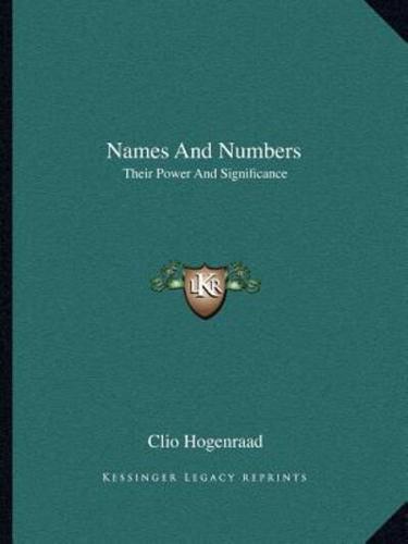 Names And Numbers