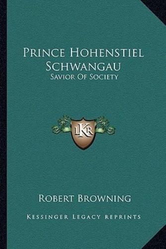 Prince Hohenstiel Schwangau