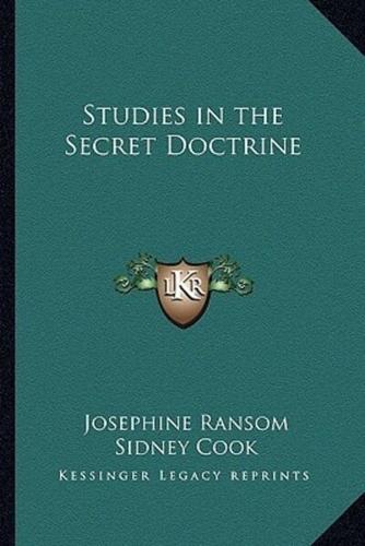 Studies in the Secret Doctrine